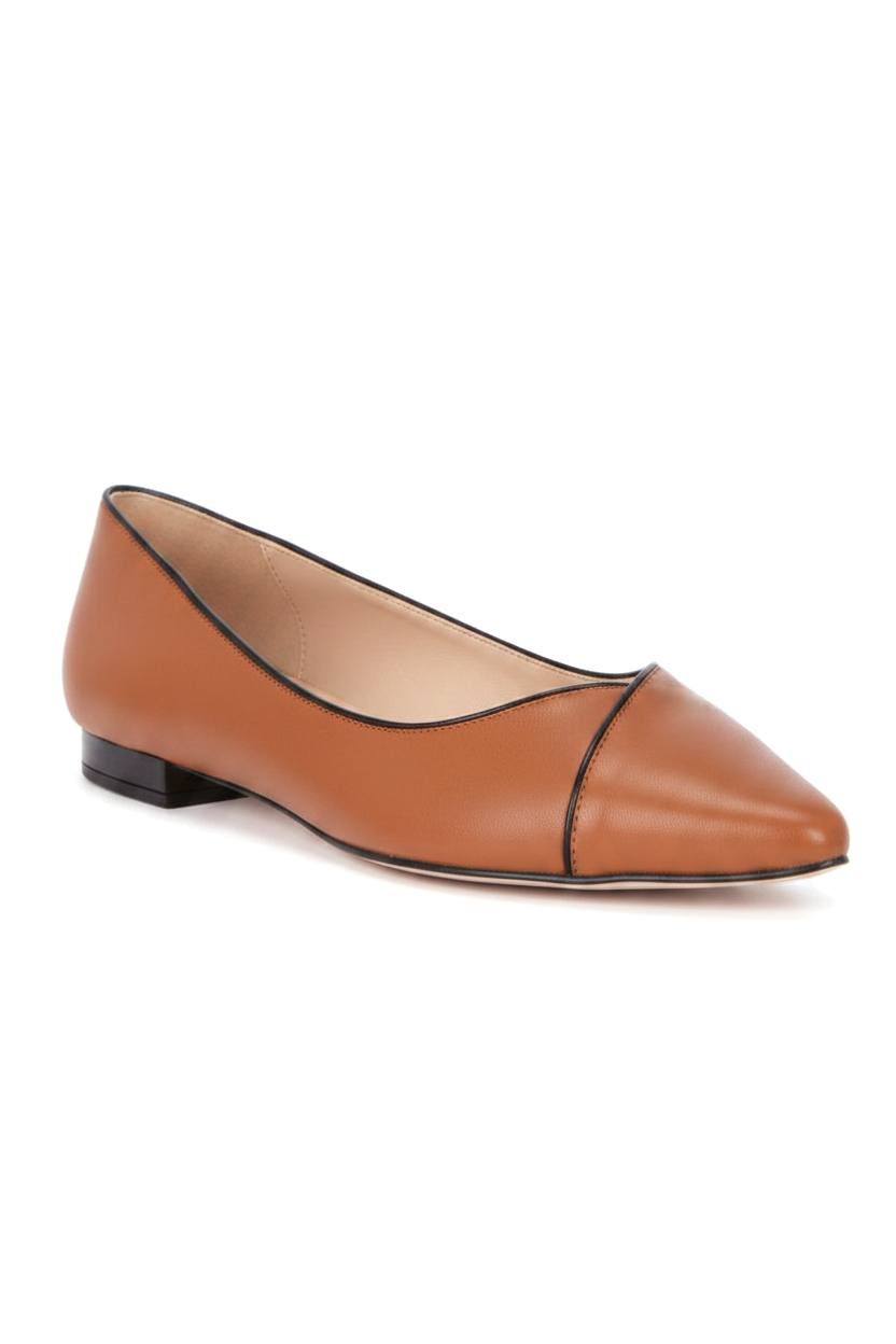 Ariri Brown Leather Ballerinas – Comfort Flat