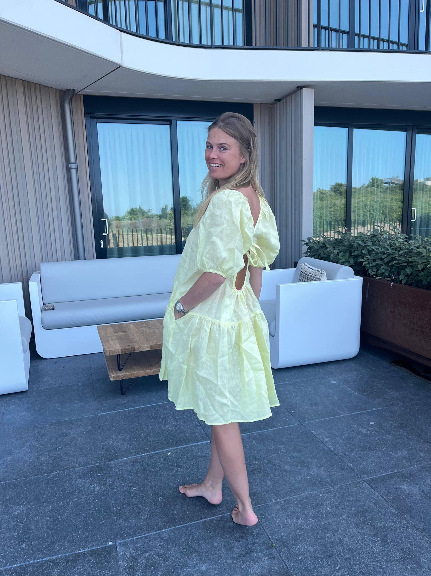 Jurk | Greek Archaic Kori Lime - For Models and Mermaids
