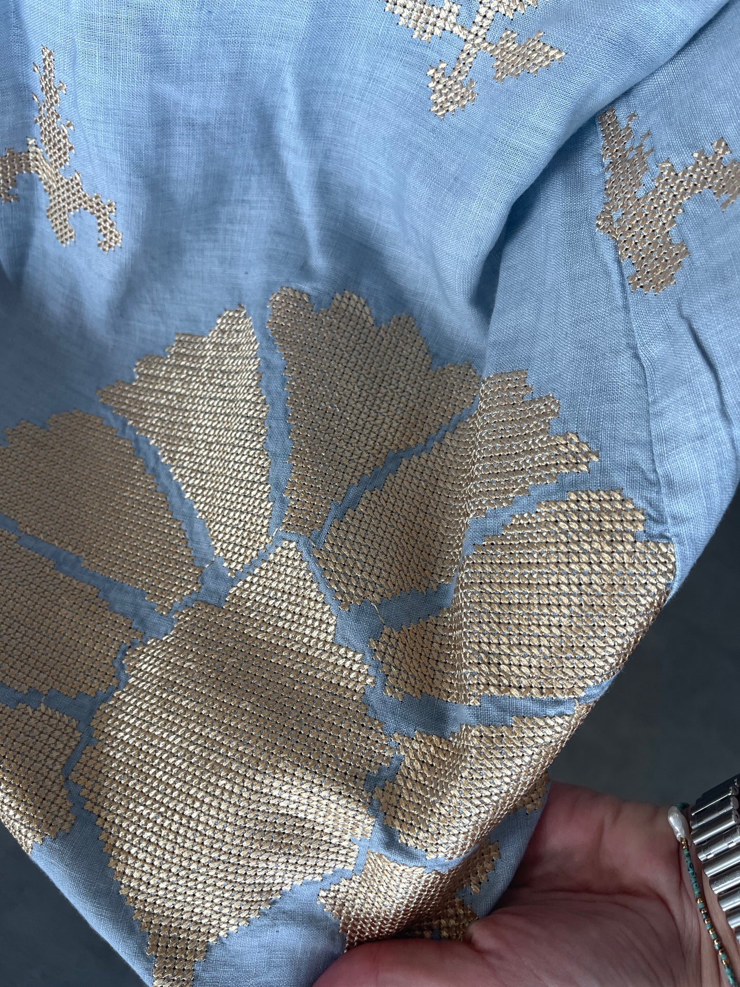 Jurk | Greek Archaic Kori Light Grey/Gold - For Models and Mermaids