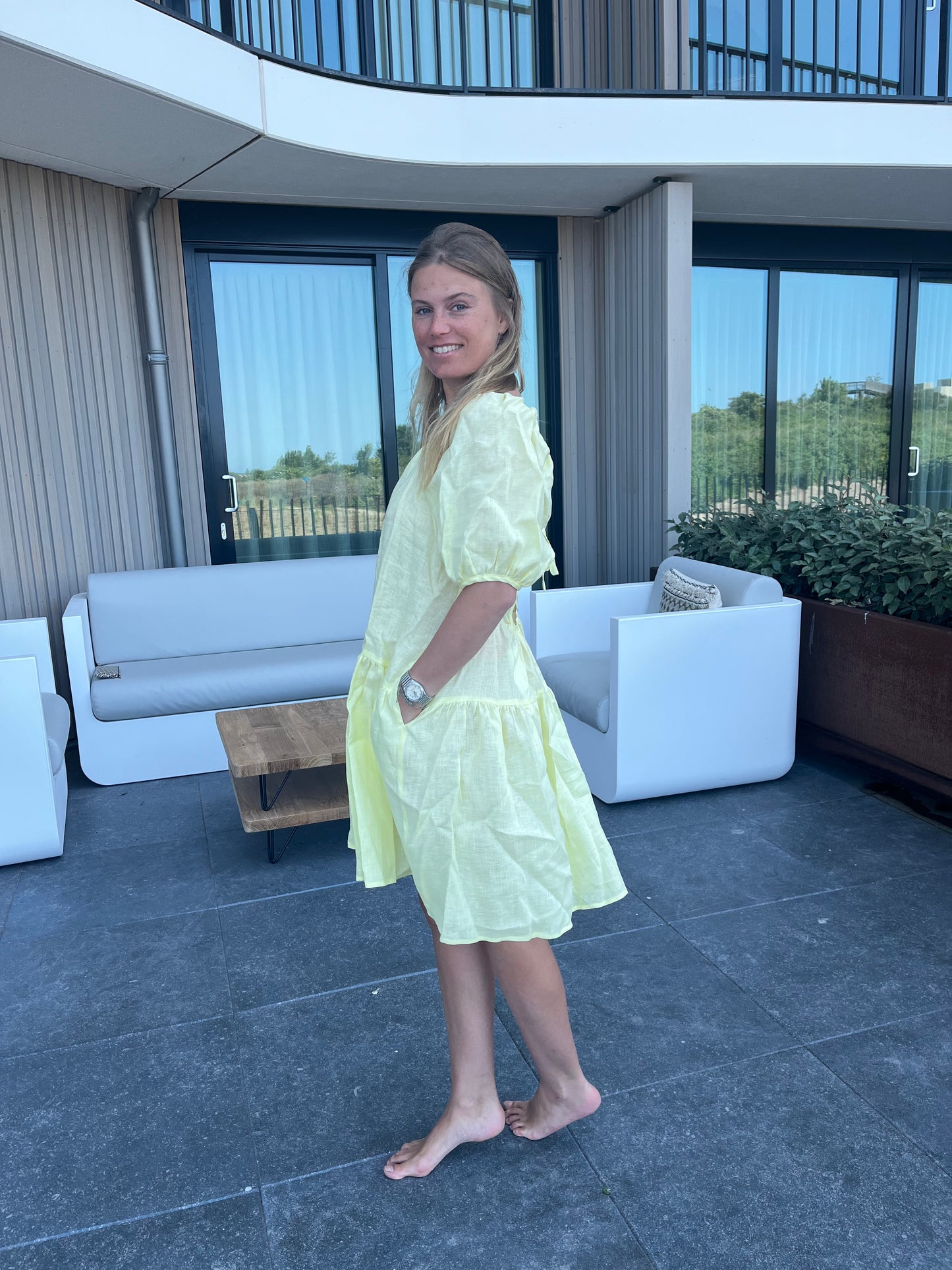 Jurk | Greek Archaic Kori Lime - For Models and Mermaids