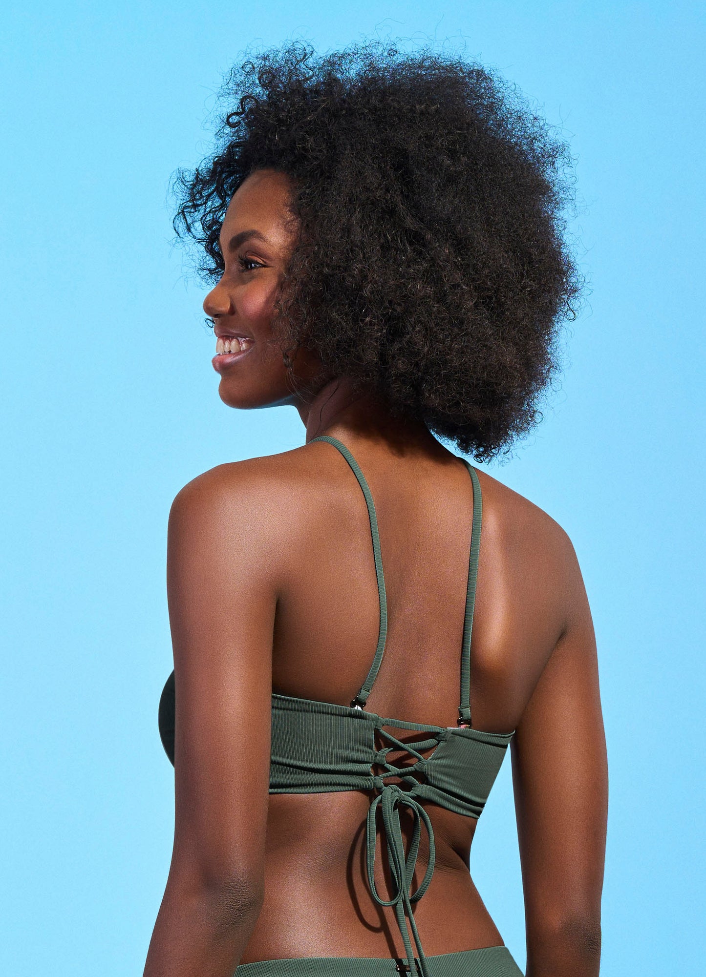 Bikini Top | Maaji Green flower - For Models and Mermaids