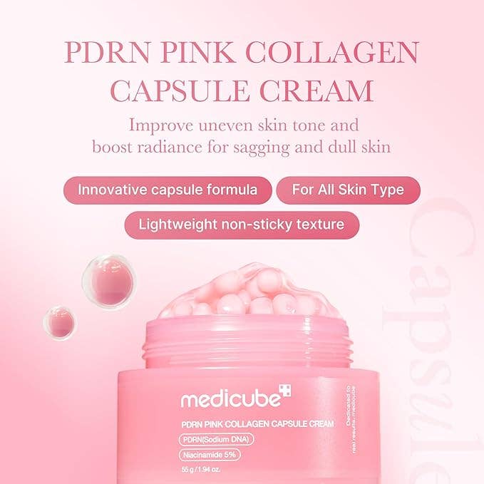 Medicube PDRN Pink Collagen Capsule Cream – Voor de ultieme Koreaanse glass skin glow