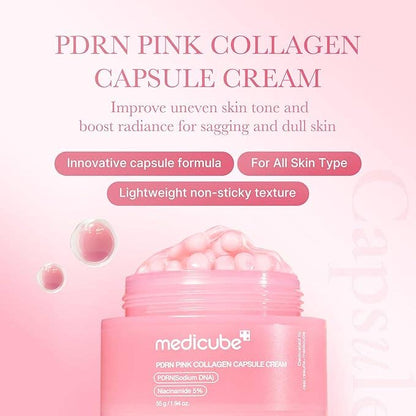 Medicube PDRN Pink Collagen Capsule Cream – Voor de ultieme Koreaanse glass skin glow