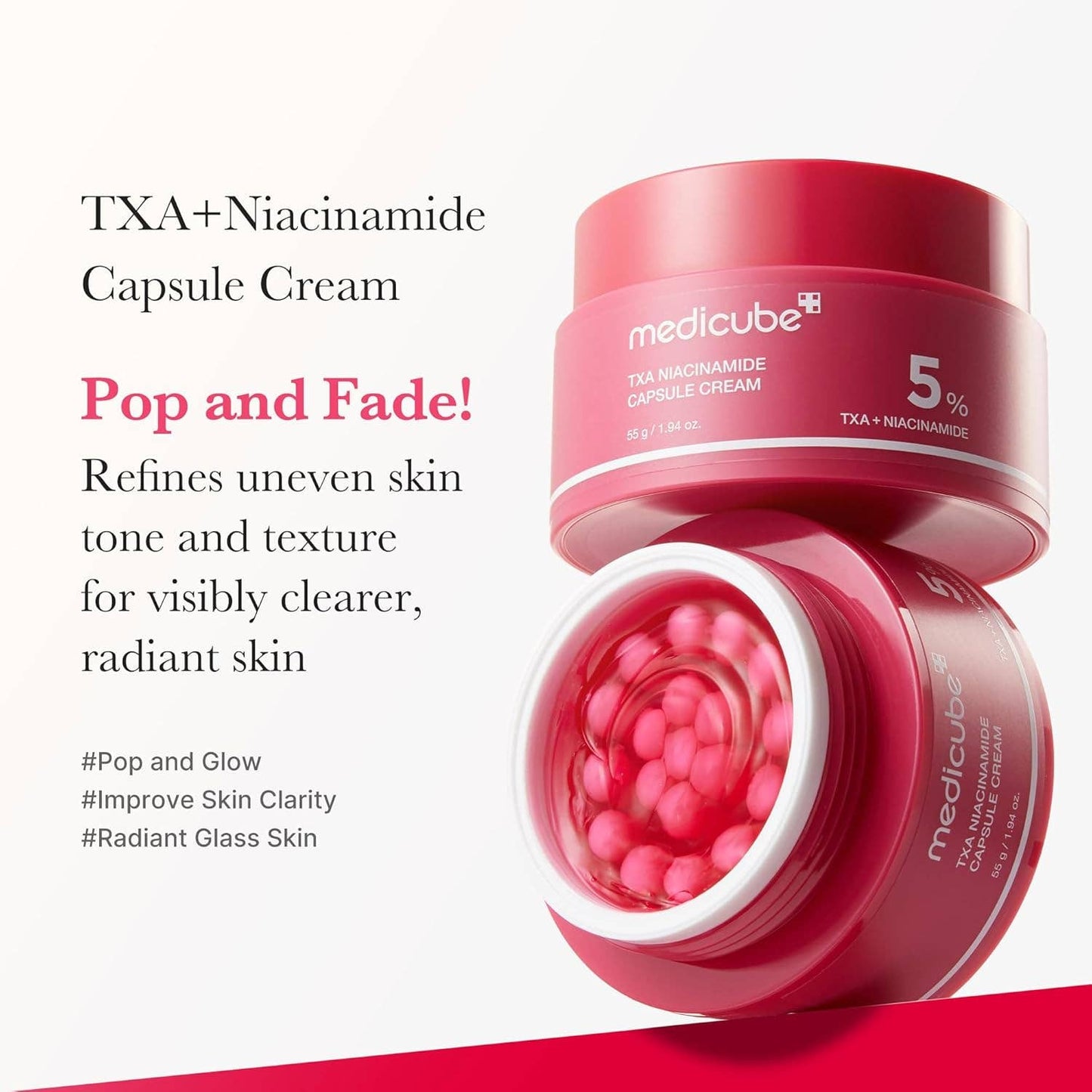Medicube TXA + Niacinamide Capsule Cream – Voor een heldere, egale en glasachtige teint