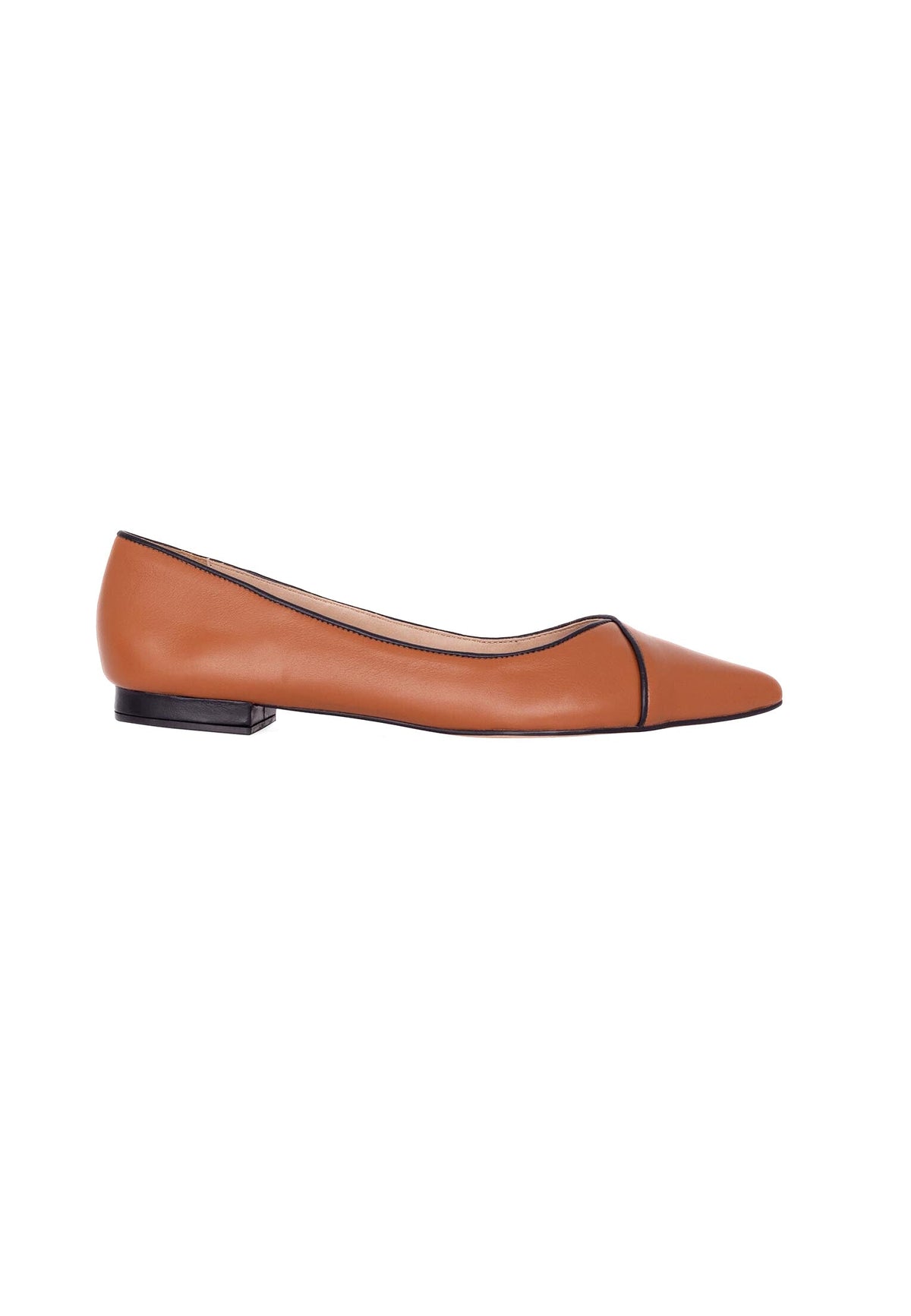 Ariri Brown Leather Ballerinas – Comfort Flat