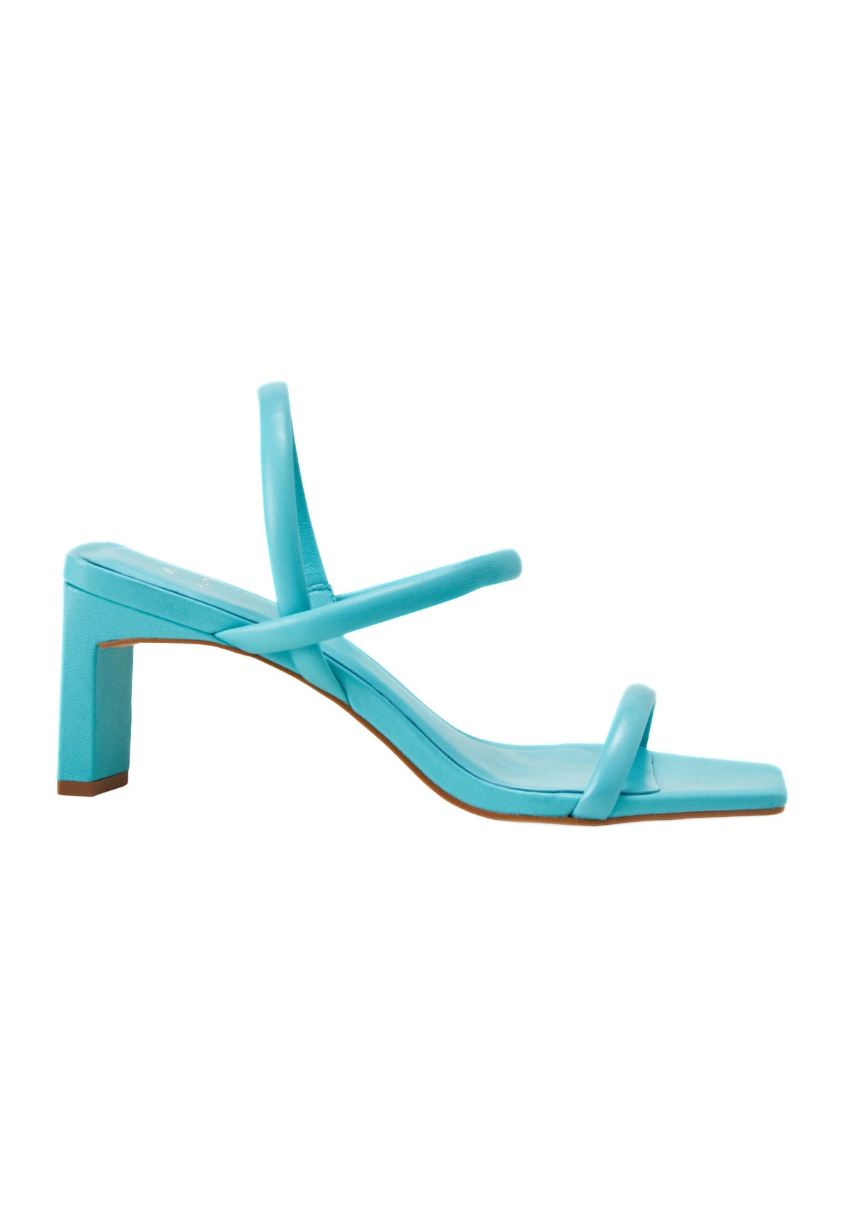 Palmito Goat Turquoise Leather Sandals – 6.5cm Block Heel