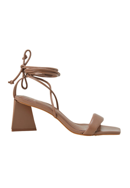 Caúna Chocolat Calf Leather Strappy Block Heel Sandals – 6.5cm