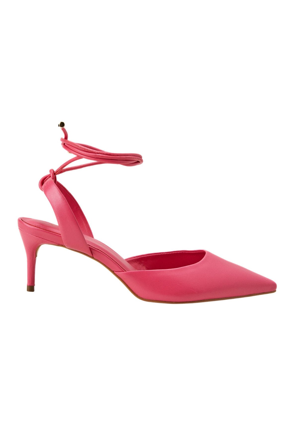 Jaborandi Pink Leather Slingback Heels – 6.5cm Pointed Toe