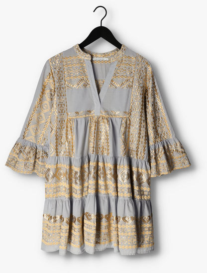 Jurk | Greek Archaic Kori Grey/gold - For Models and Mermaids