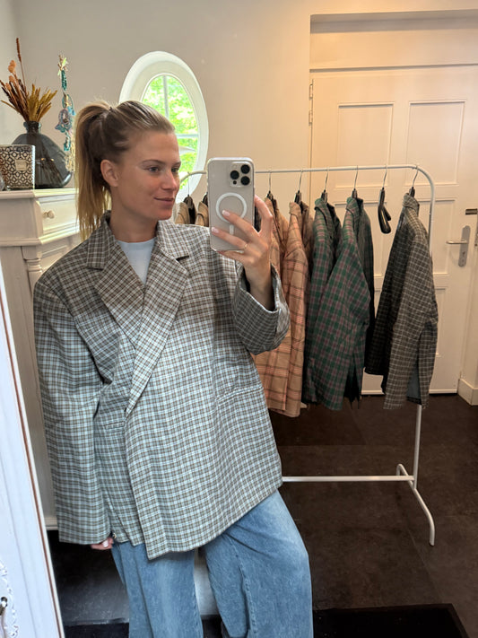 Blazer | Blauw & Bruin