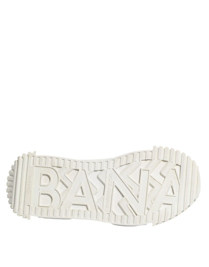 Dolce & Gabbana White NS1 Lace Up Low Top Sneakers Shoes