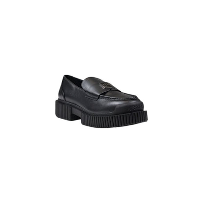 Armani Exchange Black Leather Platform