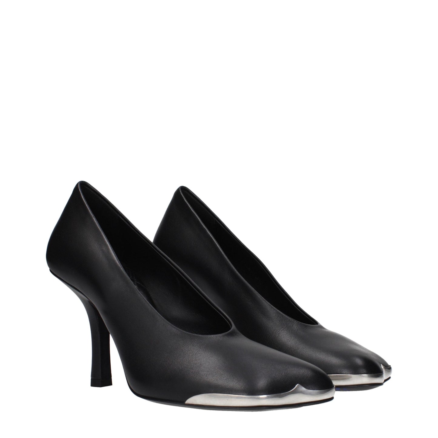 Burberry Black Leather High Heel Pumps