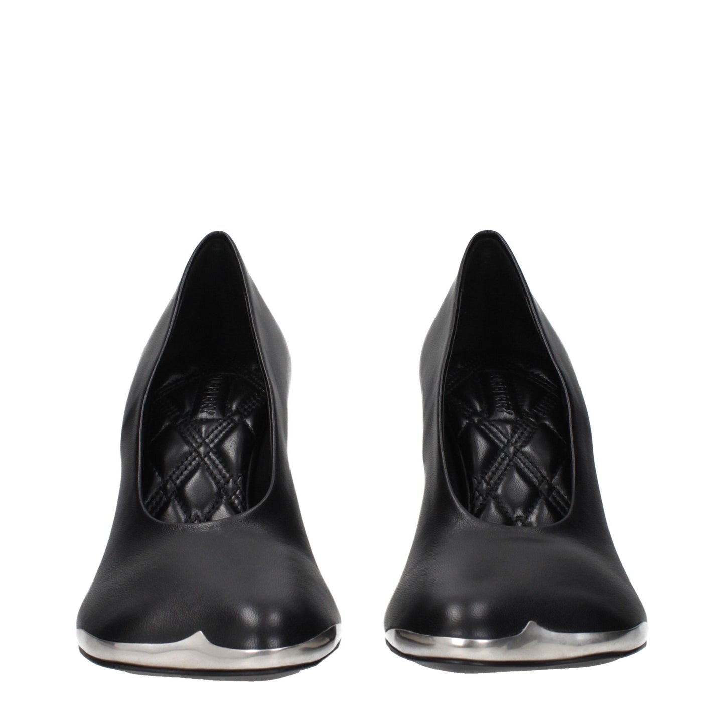 Burberry Black Leather High Heel Pumps