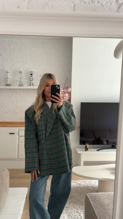 Oversized Blazer Groen Dames | Ambika