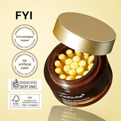 Medicube Deep Vita C Capsule Cream – Voor een heldere, stralende huid met pure vitamine C