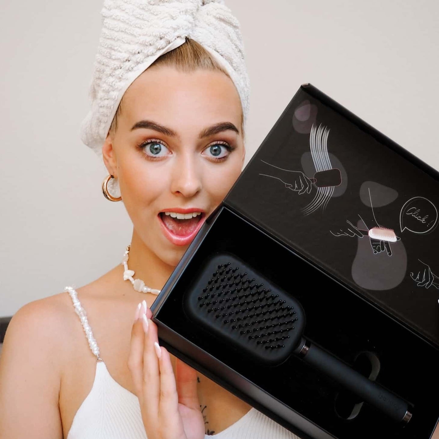 Bellody Haarborstel met Reinigingsfunctie