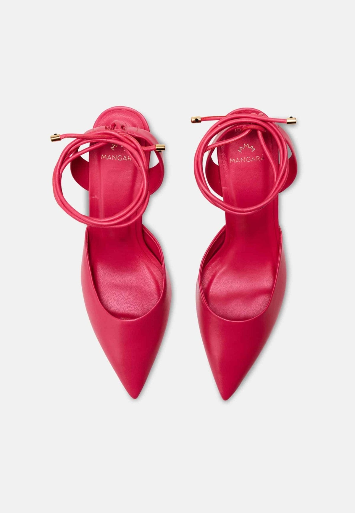 Jaborandi Pink Leather Slingback Heels – 6.5cm Pointed Toe