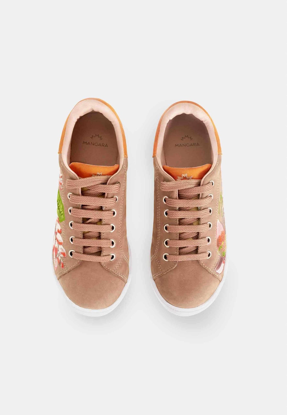 Floral Embroidered Suede Sneakers – Women Artisan