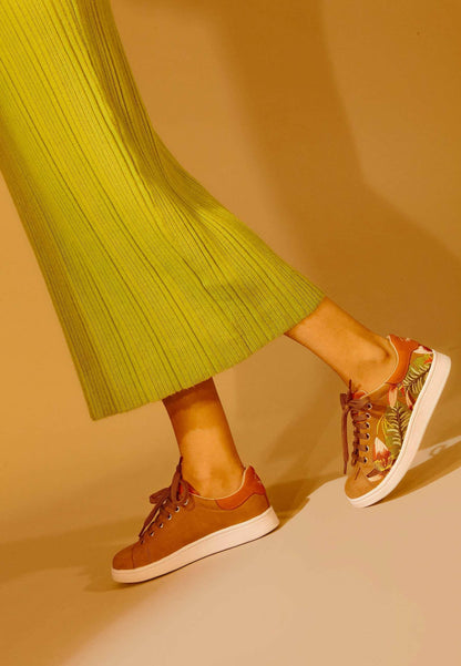 Floral Embroidered Suede Sneakers – Women Artisan