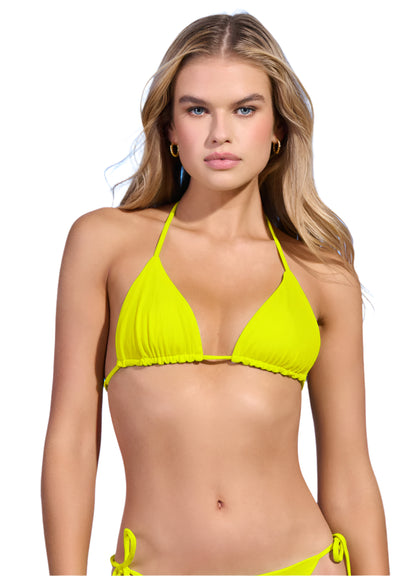 Bikini Top | Maaji Chartreuse Balmy Sliding Triangle - For Models and Mermaids