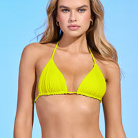 Bikini Top | Maaji Chartreuse Balmy Sliding Triangle - For Models and Mermaids