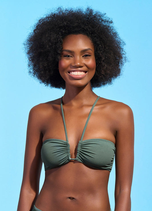 Bikini Top | Maaji Green flower - For Models and Mermaids