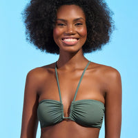 Bikini Top | Maaji Green flower - For Models and Mermaids