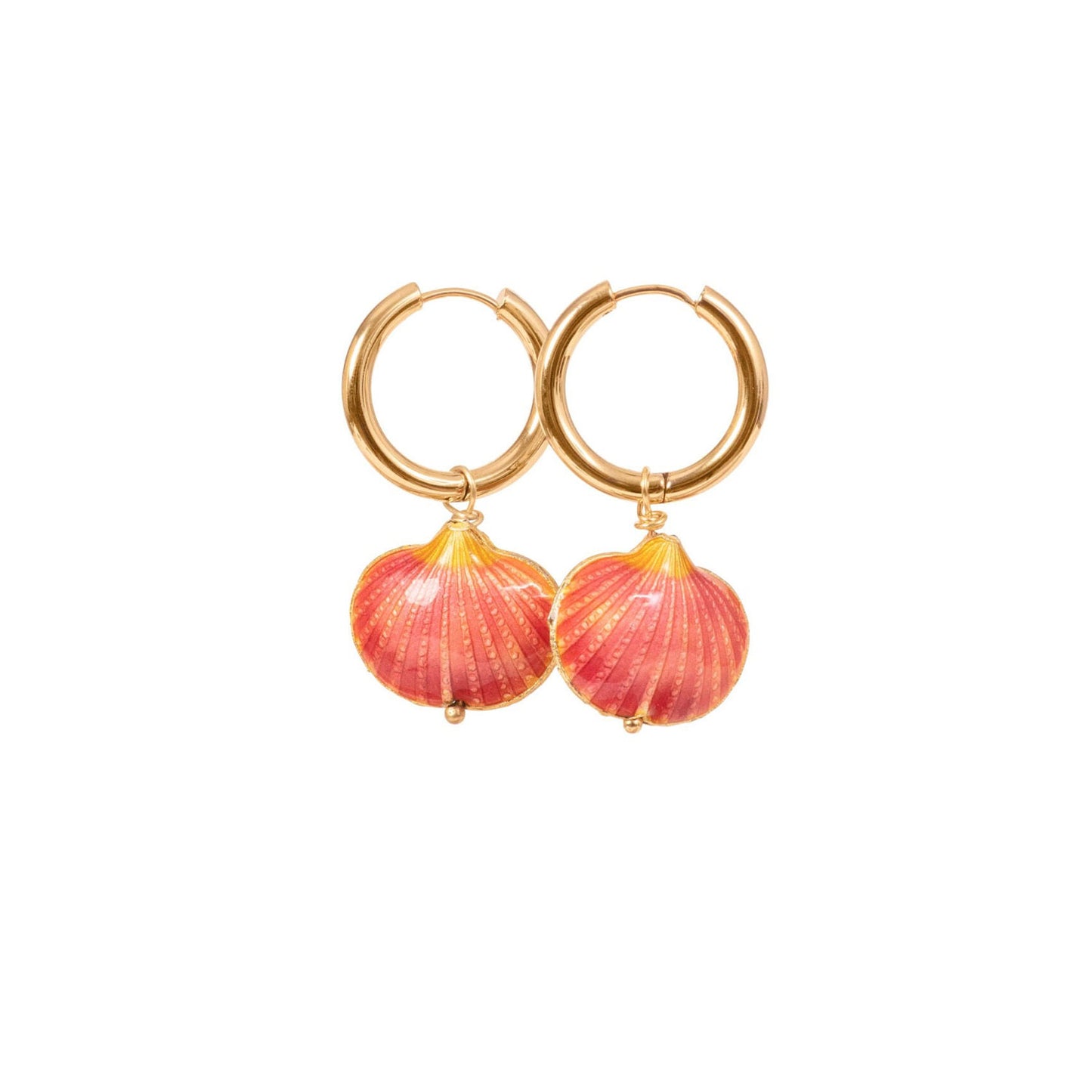 Oorbellen Seashell | Roze - For Models and Mermaids