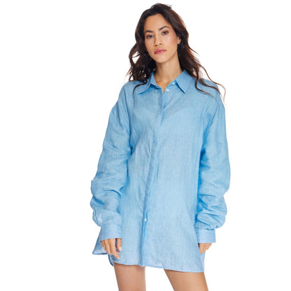 Blouse | Venice Blauw - For Models and Mermaids